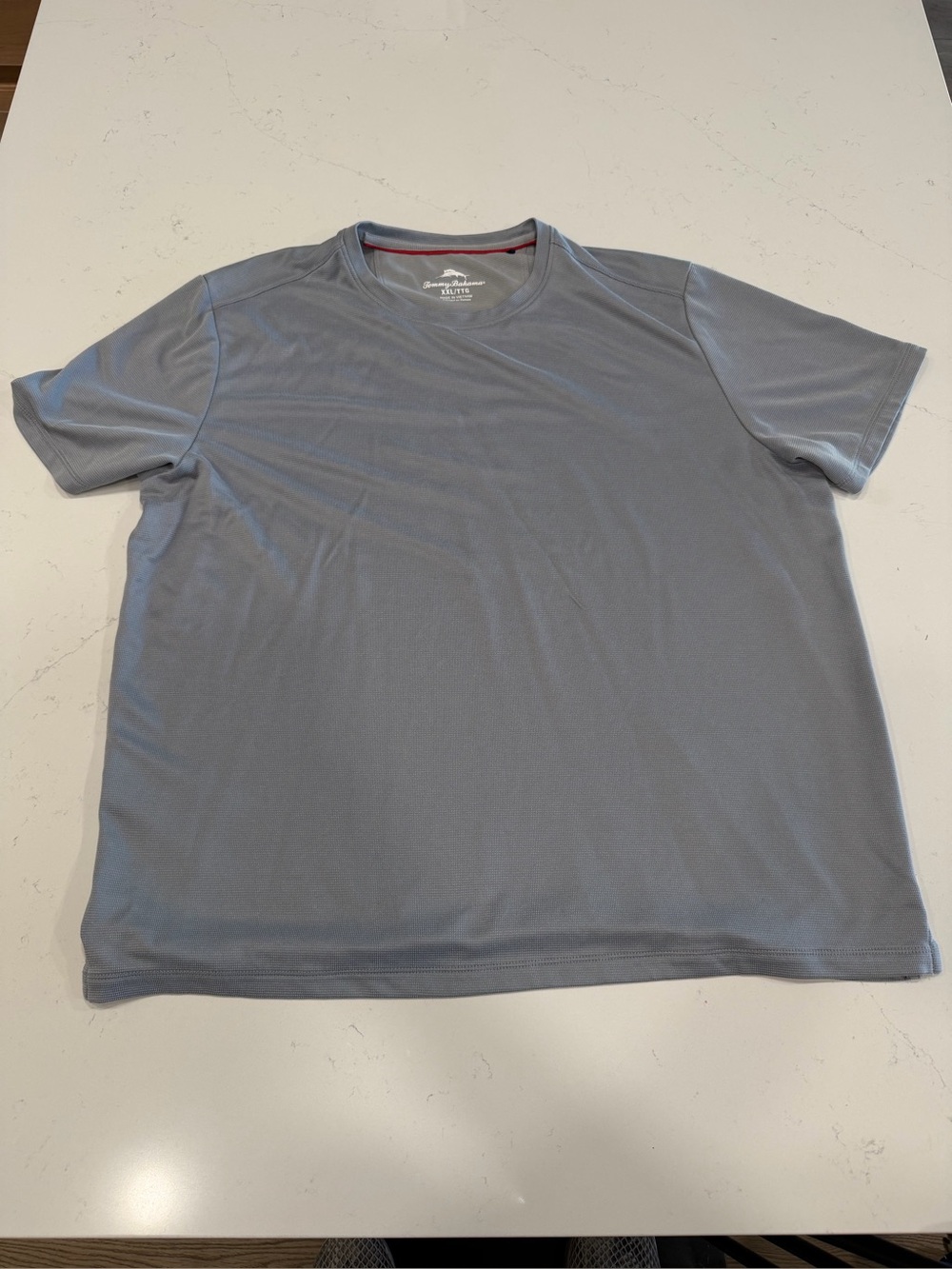 Tommy Bahama Men’s Gray Short-Sleeve Performance Tee - XXL